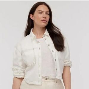 Madewell White Jean Jacket